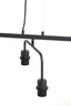 Hanging lamp 6L 160x50x25 cm EDISA matt black