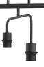 Hanging lamp 6L 160x50x25 cm EDISA matt black