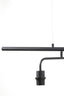 Hanging lamp 6L 160x50x25 cm EDISA matt black