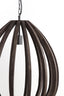 Hanging lamp 40x42 cm BARSIA wood dark brown