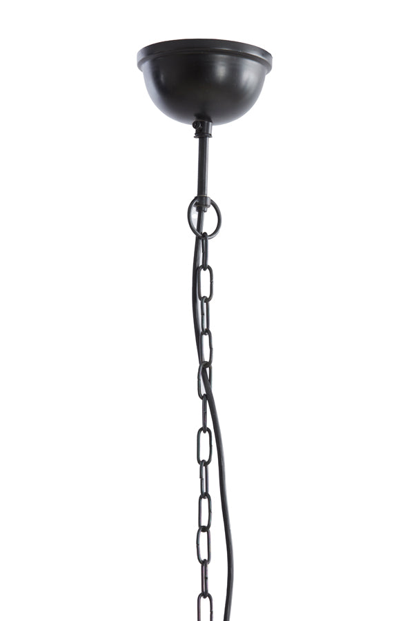 Hanging lamp 40x42 cm BARSIA wood dark brown