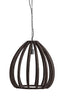 Hanging lamp 50x54 cm BARSIA wood dark brown