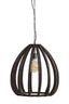 Hanging lamp 50x54 cm BARSIA wood dark brown