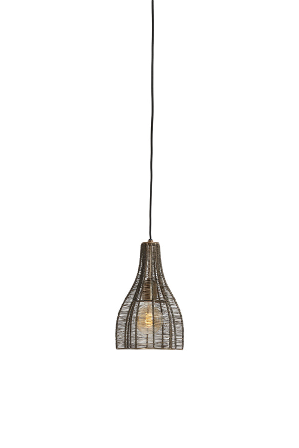 Hanging lamp 19x30 cm MARIAMA antique bronze