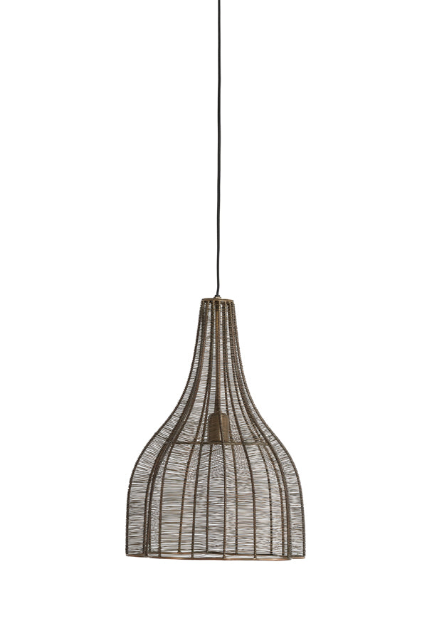Hanging lamp 35x50 cm MARIAMA antique bronze
