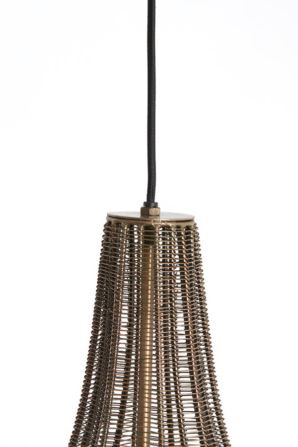 Hanging lamp 35x50 cm MARIAMA antique bronze