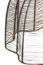 Hanging lamp 35x50 cm MARIAMA antique bronze