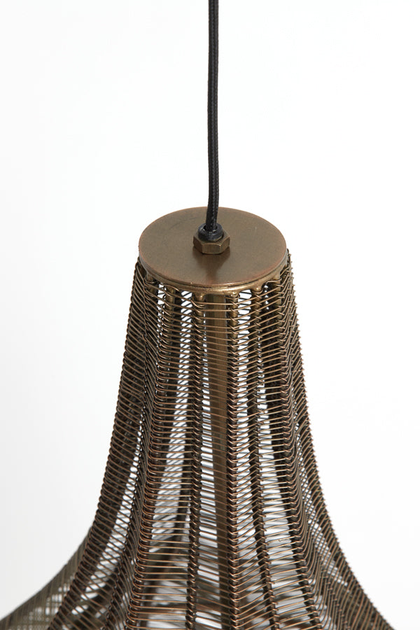 Hanging lamp 35x50 cm MARIAMA antique bronze