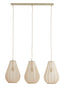Hanging lamp 3L 80x8x40 cm ITELA sand