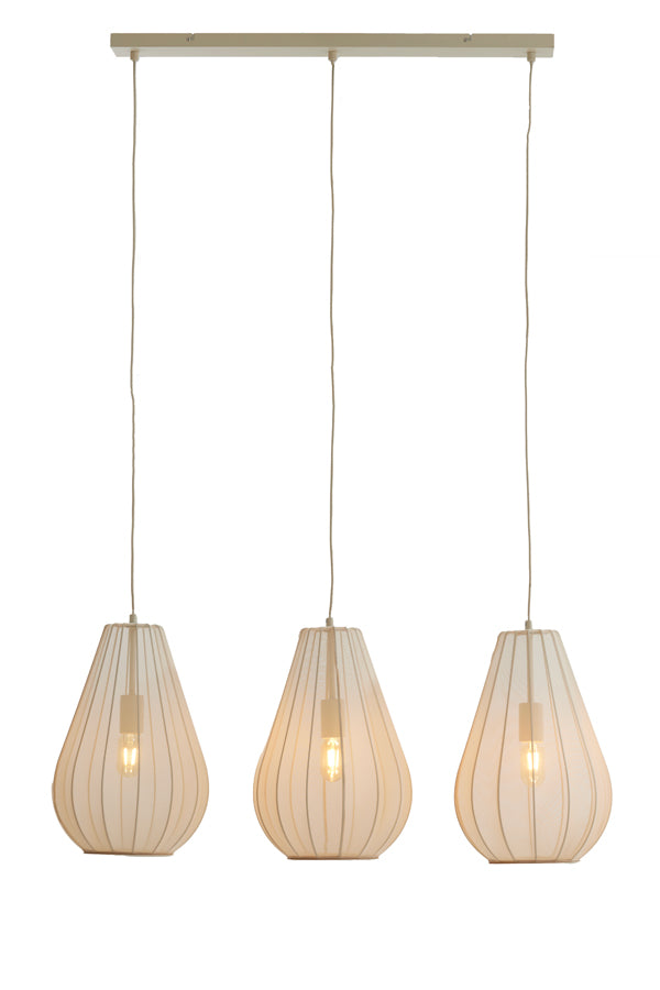 Hanging lamp 3L 80x8x40 cm ITELA sand