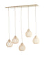 Hanging lamp 5L 100x15x21,5 cm ELATI sand
