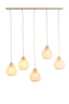 Hanging lamp 5L 100x15x21,5 cm ELATI sand