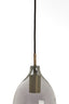 Hanging lamp 3L 35x32 cm LUKARO antique bronze+glass smoked