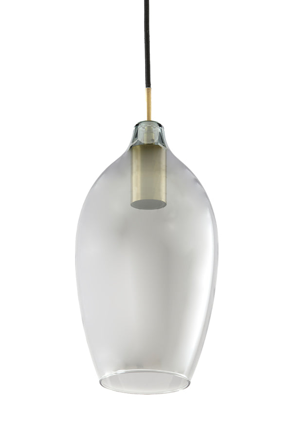 Hanging lamp 3L 100x16,5x32 cm LUKARO antique bronze+smoked