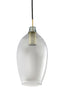 Hanging lamp 3L 100x16,5x32 cm LUKARO antique bronze+smoked
