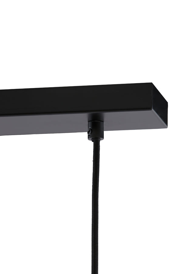 Hanging lamp 3L 100x16,5x32 cm LUKARO antique bronze+smoked