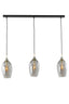 Hanging lamp 3L 100x16,5x32 cm LUKARO antique bronze+smoked