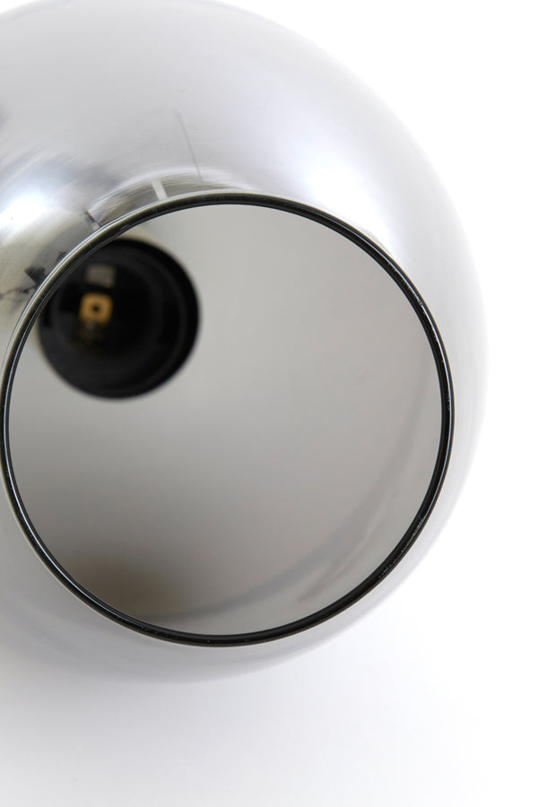 Hanging lamp 5L 45x36 cm LUKARO antique bronze+glass smoked