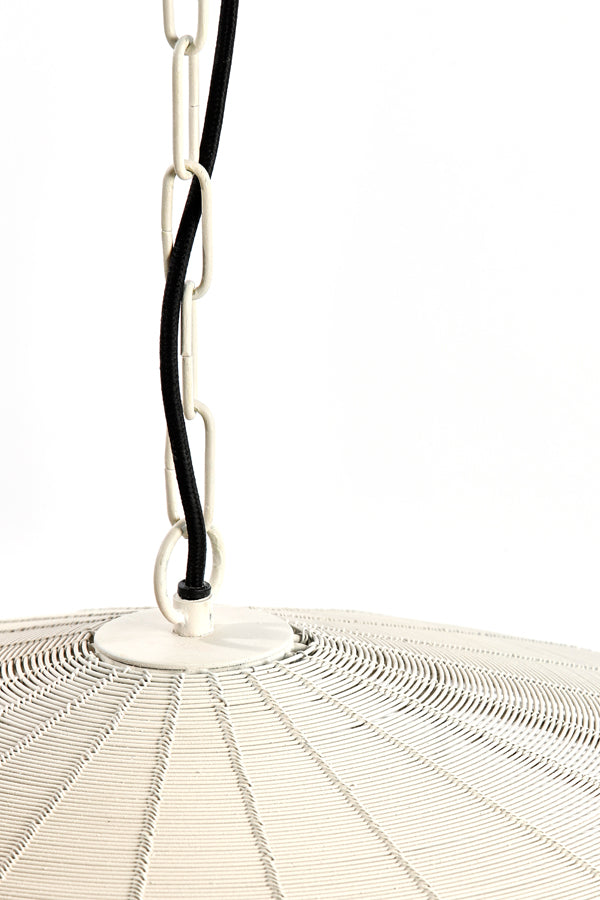 Hanging lamp 40x18 cm BAHOTO matt cream
