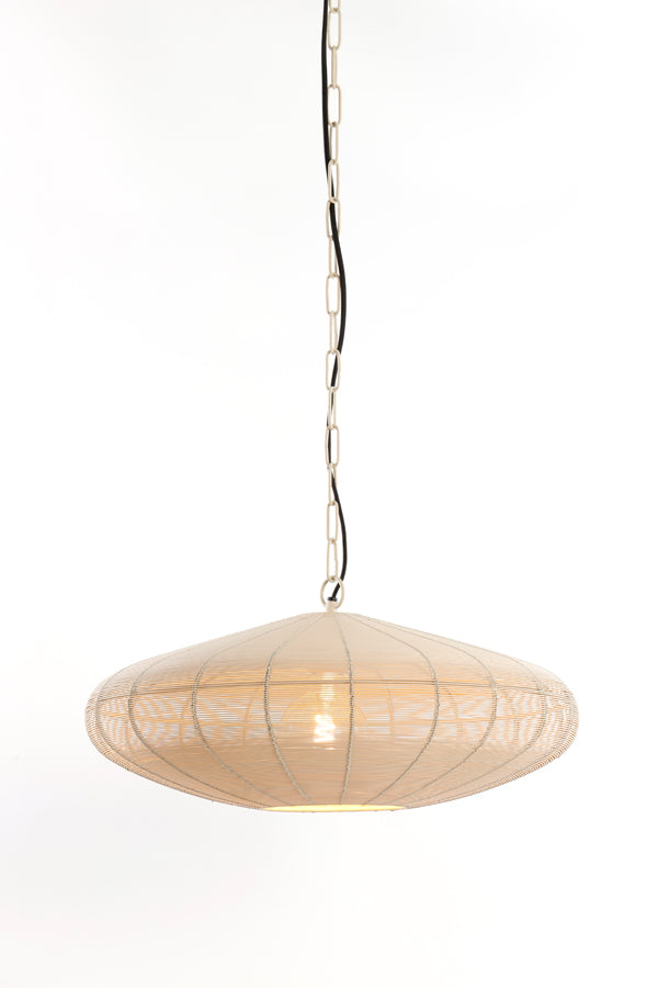 Hanging lamp 51x20 cm BAHOTO matt cream