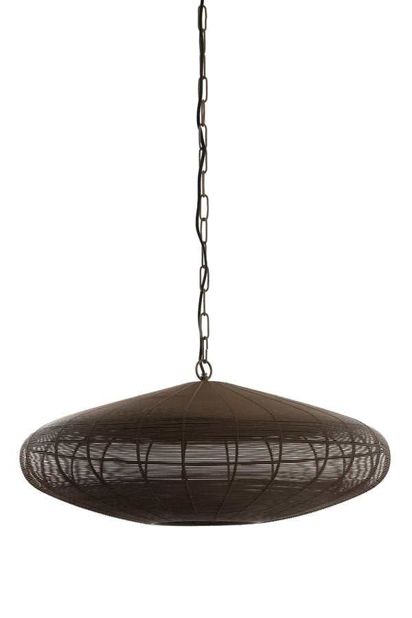 Hanging lamp 51x20 cm BAHOTO matt dark brown