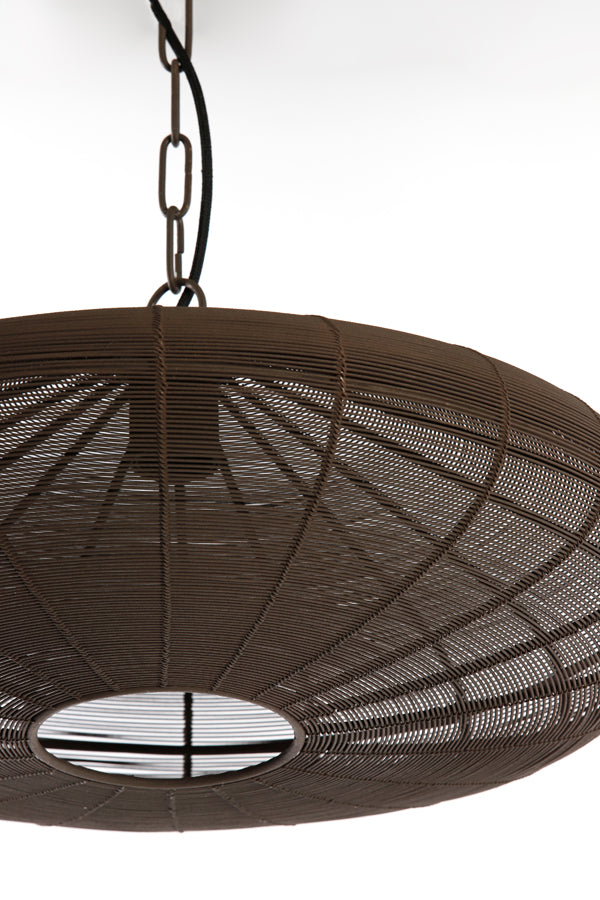 Hanging lamp 51x20 cm BAHOTO matt dark brown