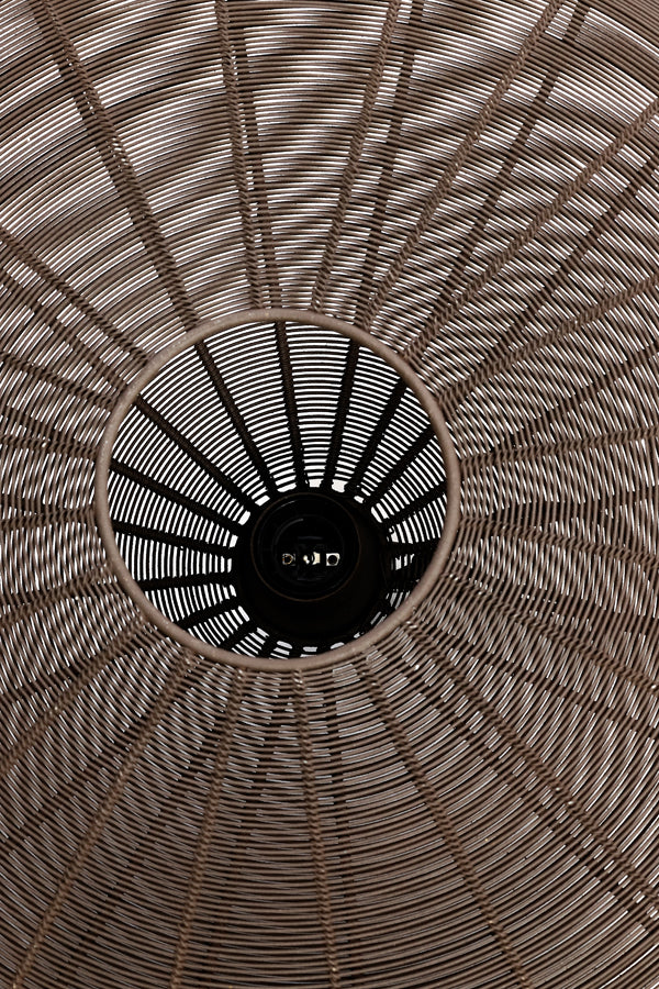 Hanging lamp 51x20 cm BAHOTO matt dark brown