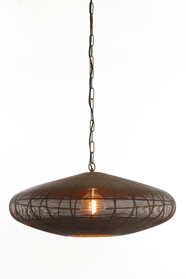Hanging lamp 51x20 cm BAHOTO matt dark brown