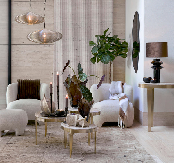 Hanging lamp 51x20 cm BAHOTO light gold