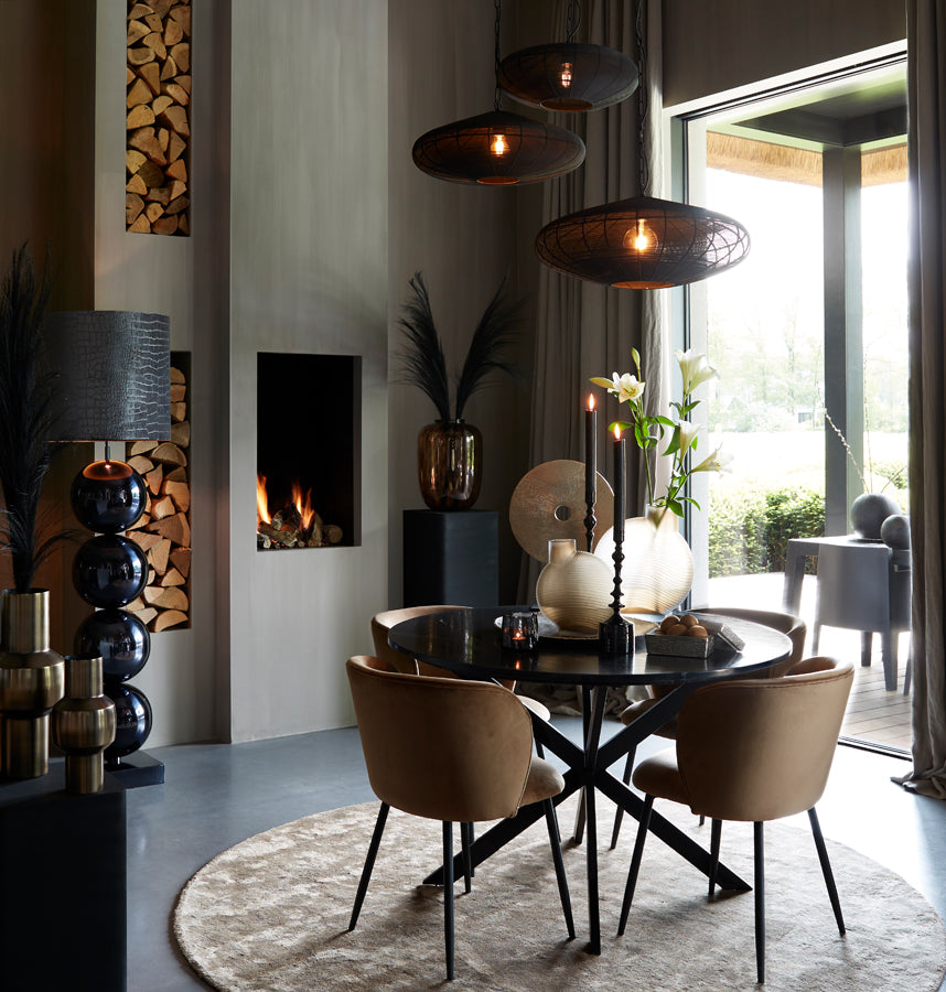 Hanging lamp 60x23 cm BAHOTO matt black
