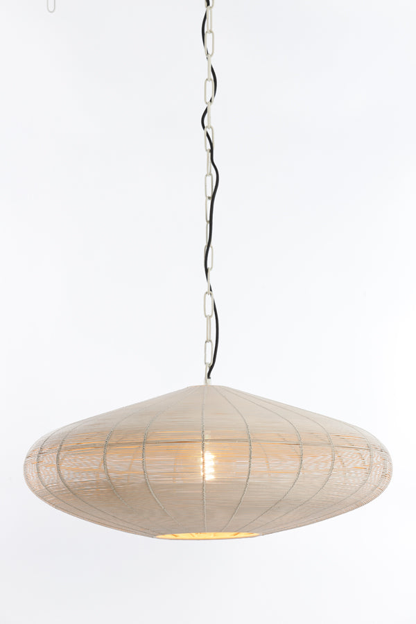 Hanging lamp 60x23 cm BAHOTO matt cream