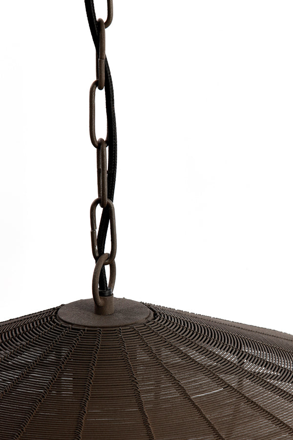 Hanging lamp 60x23 cm BAHOTO matt dark brown