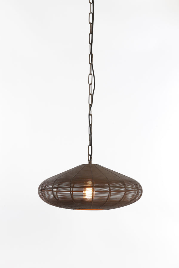 Hanging lamp 60x23 cm BAHOTO matt dark brown