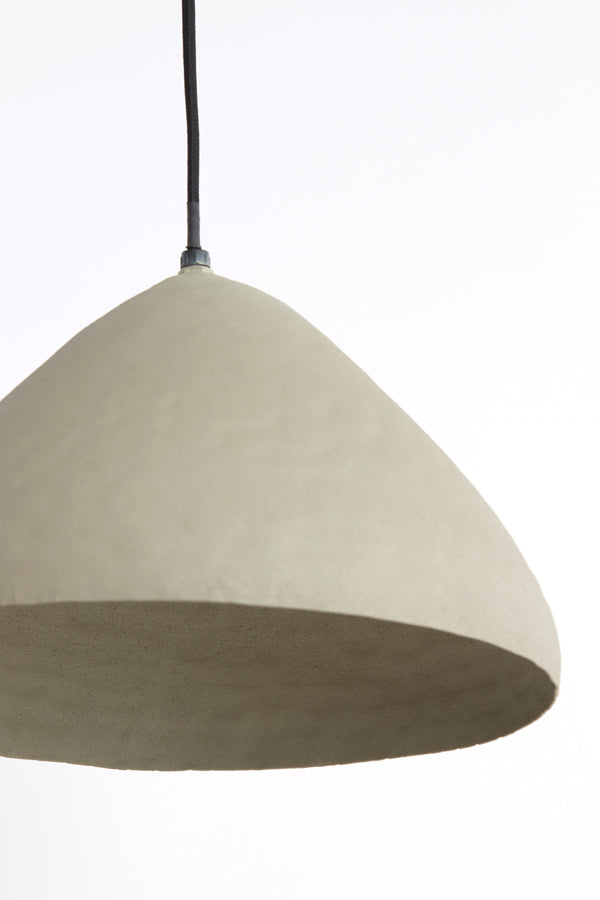 Hanging lamp 25x15 cm ELIMO matt light grey