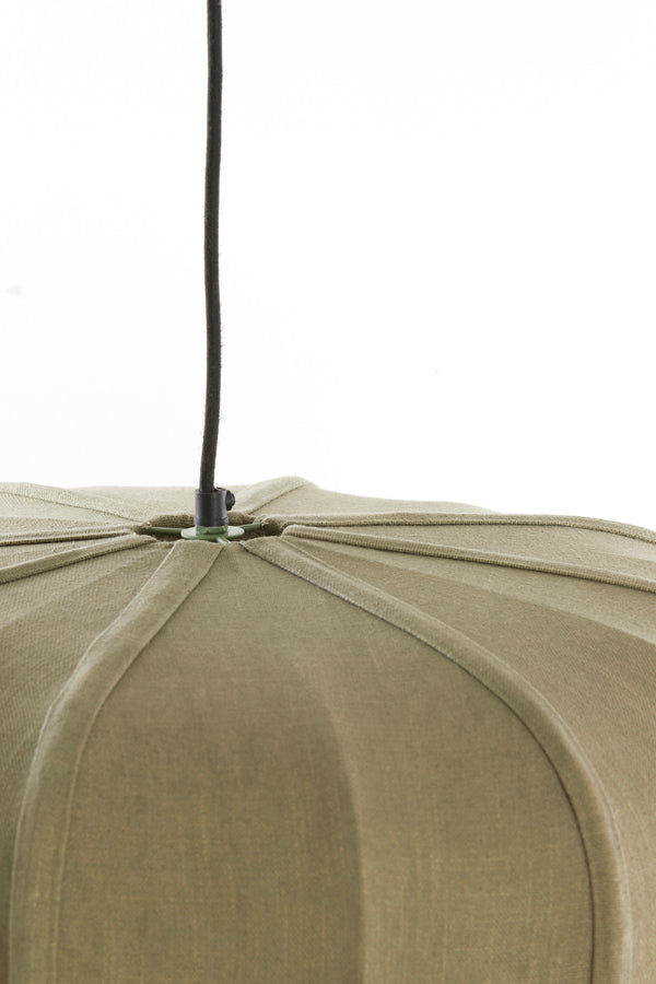 Hanging lamp 40x30 cm ZUBEDO olive green