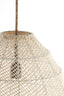 Hanging lamp 42x42 cm MAKASSAR silk cream