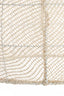 Hanging lamp 42x42 cm MAKASSAR silk cream