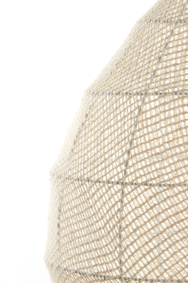 Hanging lamp 50x50 cm MAKASSAR silk cream