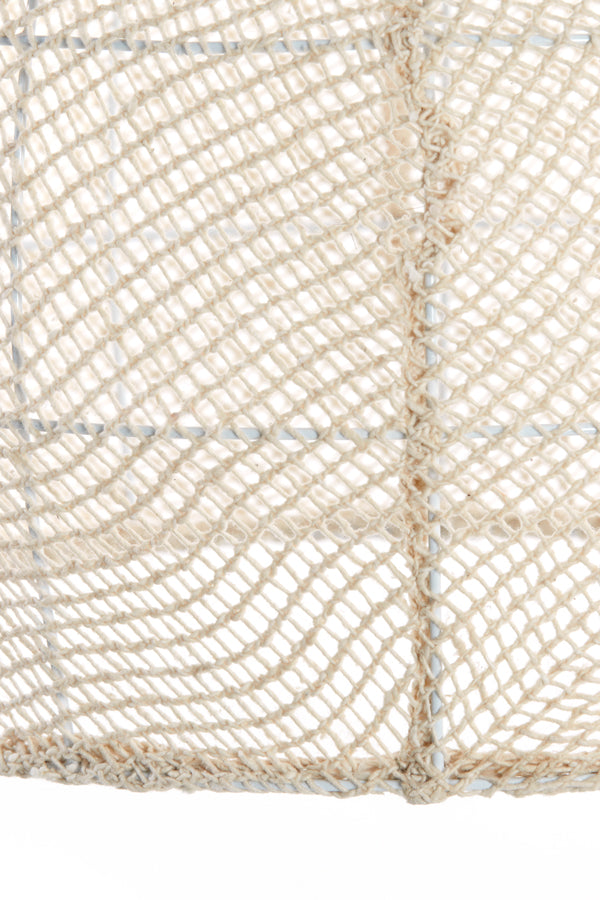 Hanging lamp 50x50 cm MAKASSAR silk cream