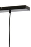 Hanging lamp 3L 120x30x21 cm SOLNA antiq bronze+smoked glass