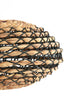 Hanging lamp 50x23,5 cm TRIPOLI rattan natural+black