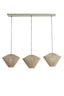 Hanging lamp 3L 120x42x130 cm FELIDA cream