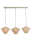 Hanging lamp 3L 120x42x130 cm FELIDA cream