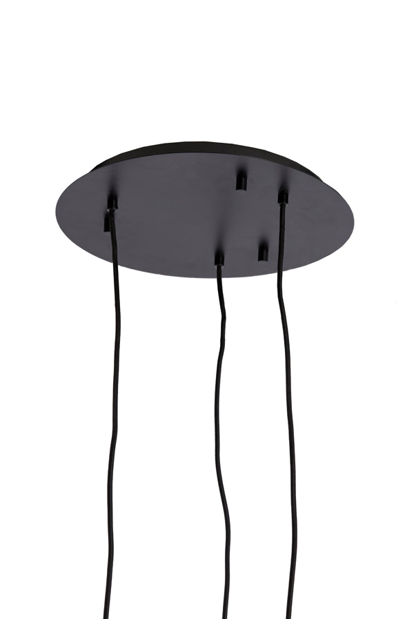 Hanging lamp 3L E14 30x23 cm MEZZA glass brown