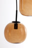 Hanging lamp 10L E14 120x18x23 cm MEZZA glass brown
