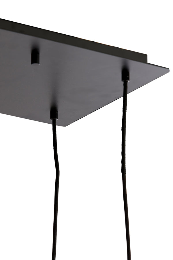 Hanging lamp 10L E14 120x18x23 cm MEZZA glass brown