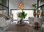 Hanging lamp 10L E14 120x18x23 cm MEZZA glass brown