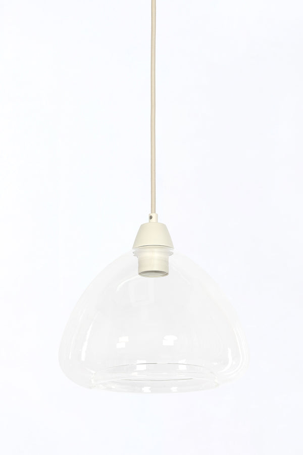Hanging lamp 3L 94x26x19 cm BISHO glass clear+cream