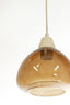 Hanging lamp 5L 104x19x14 cm BISHO glass brown+sand