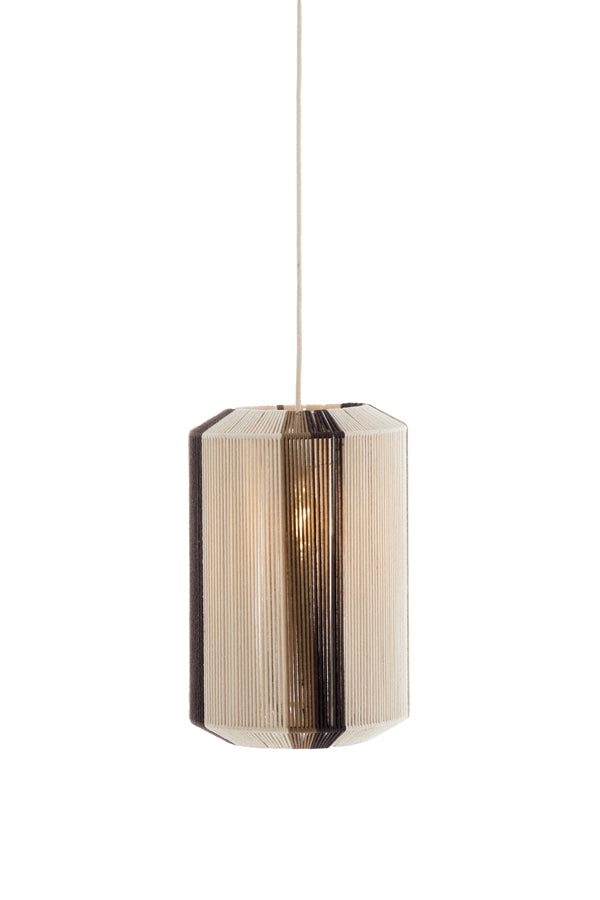 Hanging lamp 30x46 cm KOZANA cream+dark brown